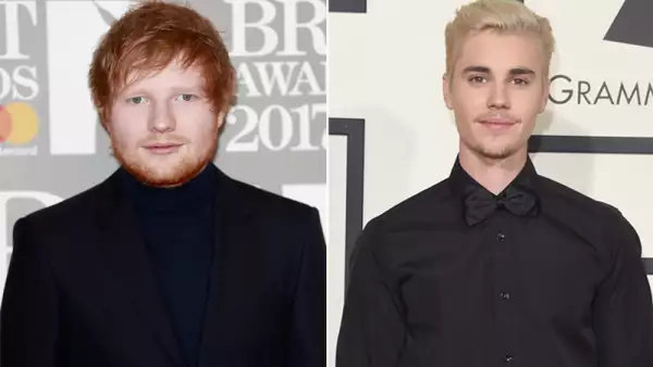 Ed Sheeran y Justin Bieber