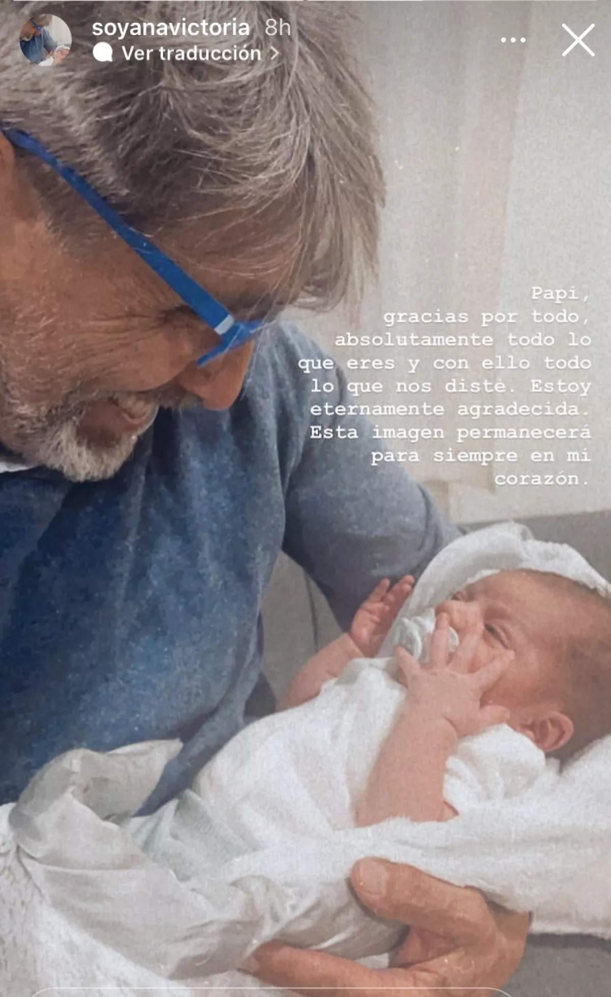 Diego Verdaguer y su nieto