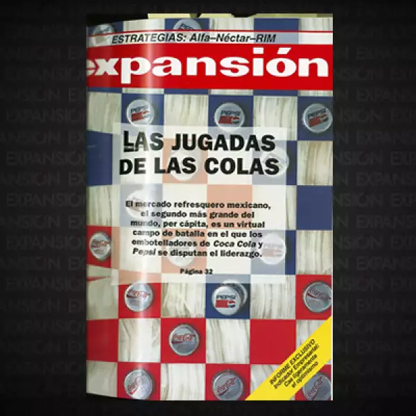La década de los 90 fue la de la guerra entre Pepsi y Coca-Cola por ganar el liderazgo en el mercado mexicano. Ese año, ambas aseguraban ostentarlo. Pepsi finalmente iría quedando rezagada hasta el día de hoy.