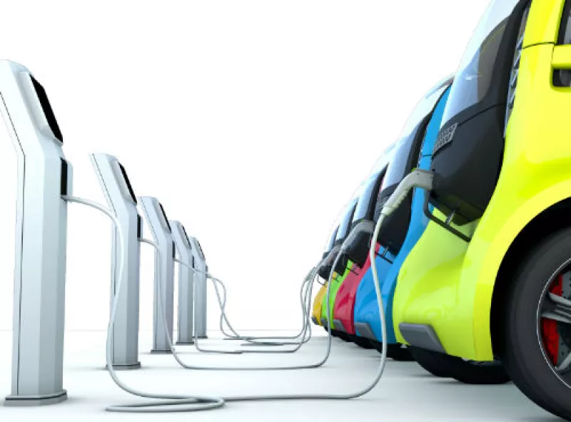 ilustraci�n de autos el�ctricos