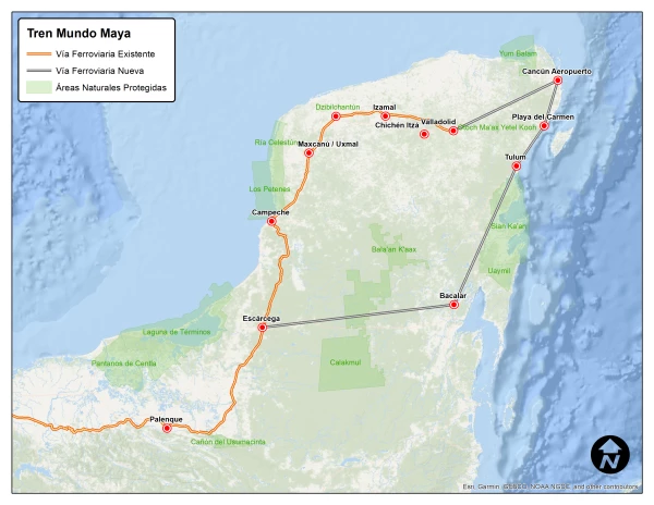 Paso del tren maya