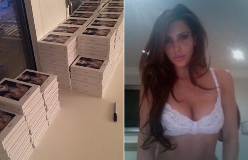 Esta es una de las imágenes que Kim incluyó en su nuevo libro, el cual contiene imágenes inéditas de ella que datan de hace 10 años.