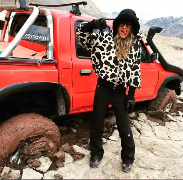 Vanessa en el Centro de Montaña de la Universidad San Sebastian.