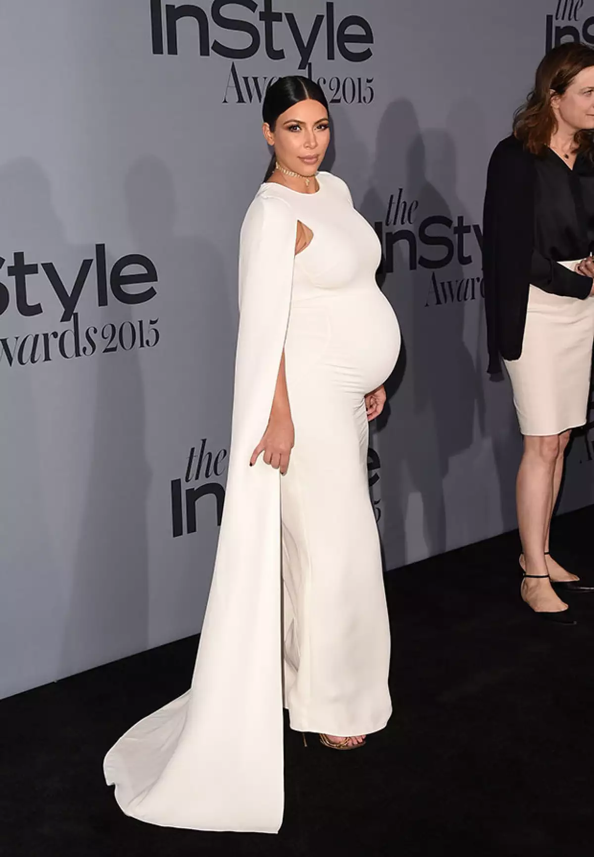 La esposa de Kanye West no pierde oportunidad de presumir su baby bump.