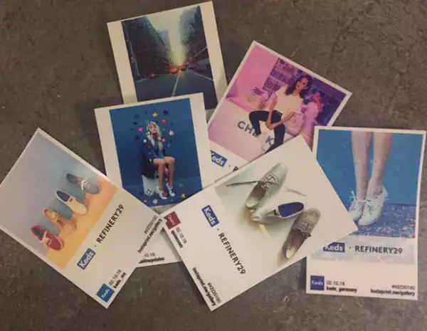 Una de las dinámicas de la noche fue un pequeño booth de Instagram que te imprimía las fotos que subimos a redes sociales.