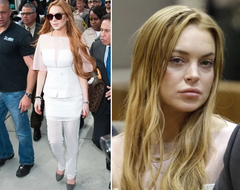 Seis años, siete fotografías tras sus arrestos e innumerables visitas a la corte. ¿Cómo ha evolucionado el estilo de Lindsay en este tiempo?