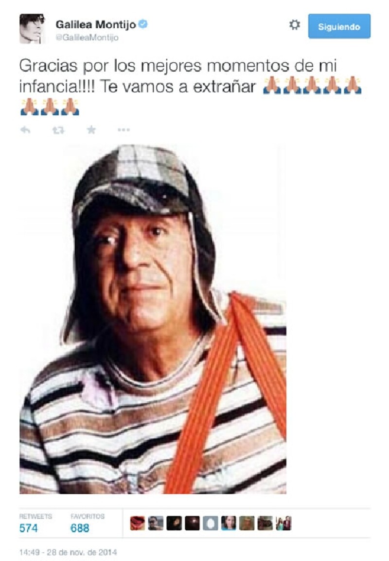 Galilaea Montijo vivió su infancia de la mano de El Chavo del 8.