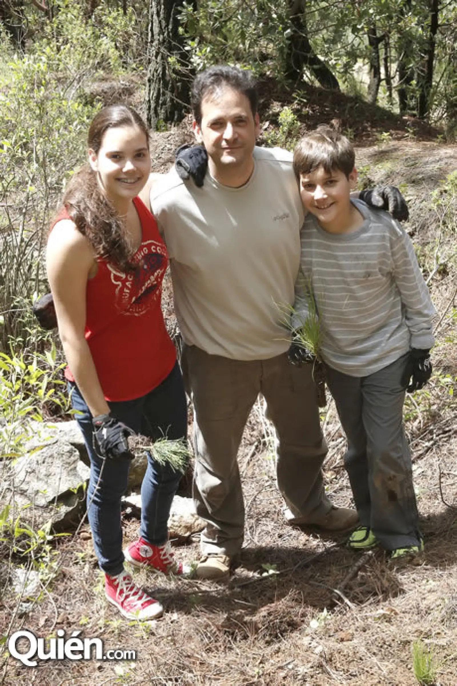 Ana, Jaime y Emilio Pous
