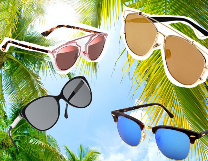 En orden: Dior,Chanel,Ray Ban y Dior