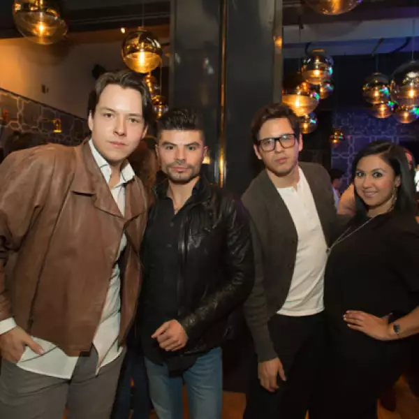 Rafael Caballero, Raúl Eduard, Roberto Blazquez y Bertha Estela Caballero