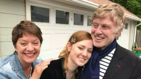 Lena Redford y Robert Redford 