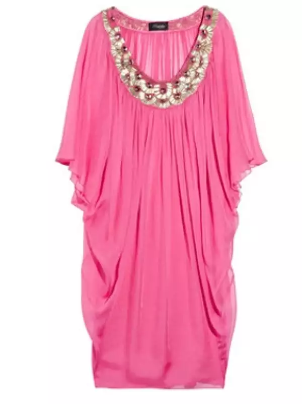 Vestido en seda y chifón de Temperley London.