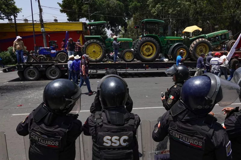 protesta productores maiz cdmx