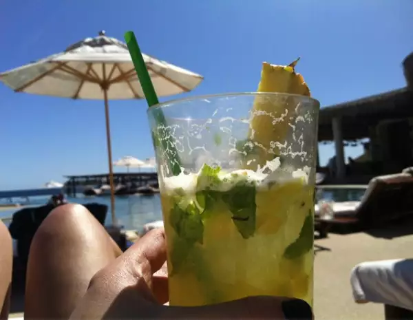 Lea compartió pics de sus vacaciones a través de la red social.