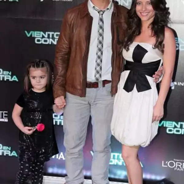 Héctor Arredondo con su familia.