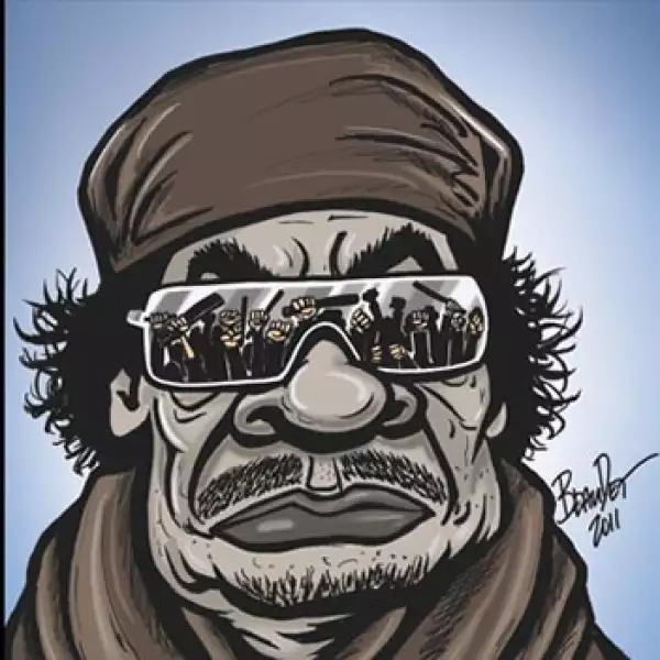 Gadhafi - caricatura - Marc Beaudet