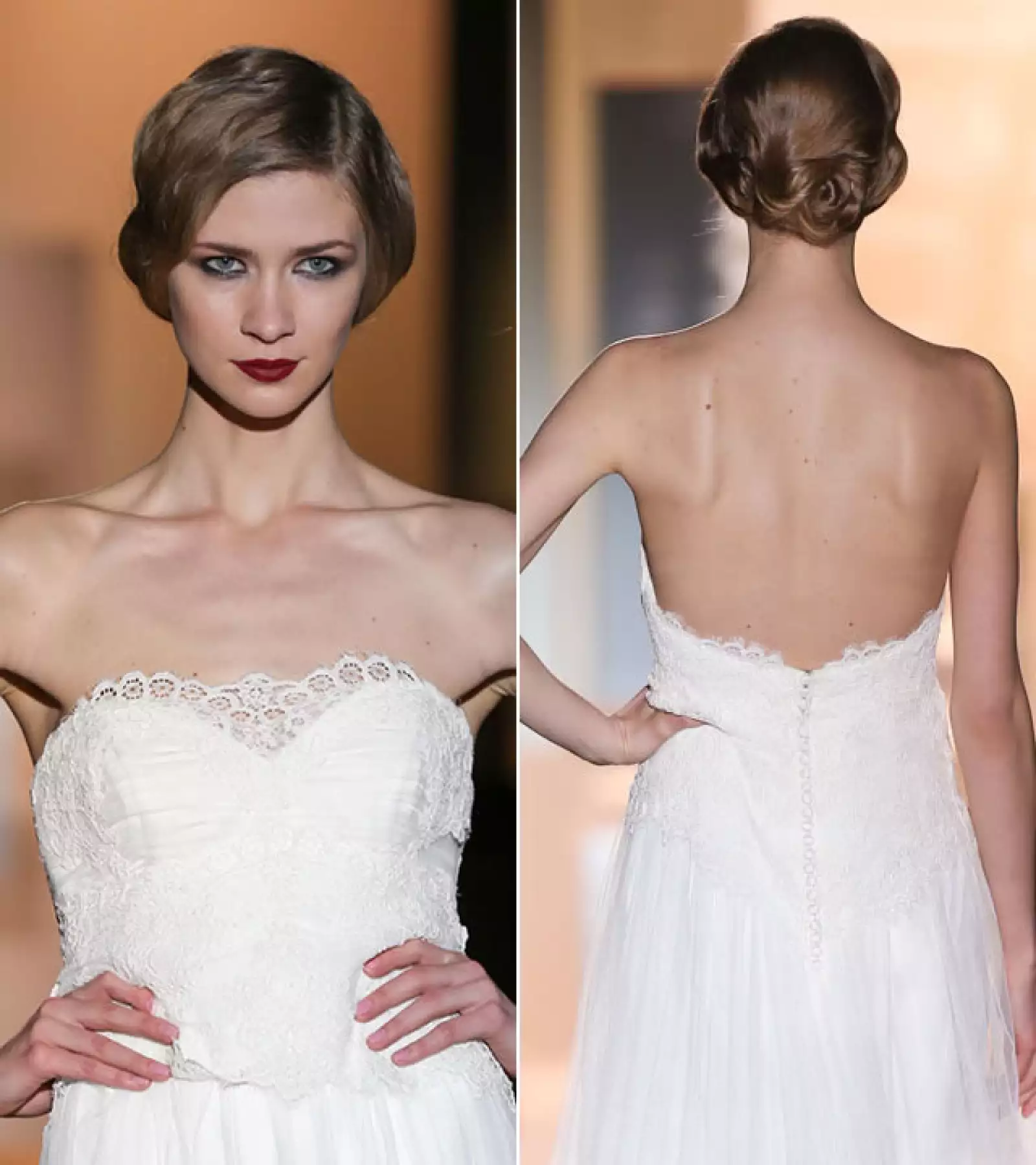 Miquel Suay: Este look más clásico y estilo old Hollywood, es ideal para las novias más elegantes. También puedes llevar algún tocado o un velo.
