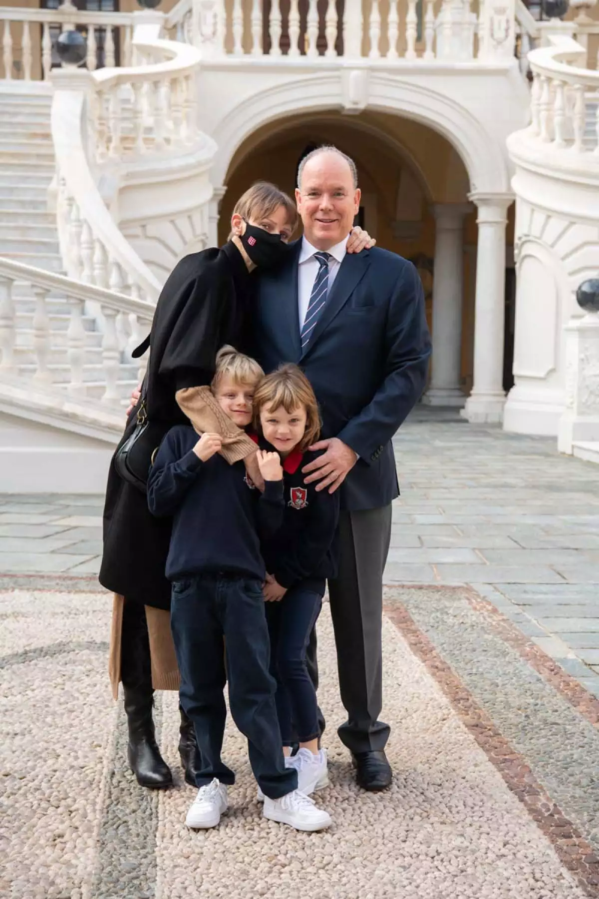 Princesa Charlène, Príncipe Alberto, Jacques y Gabriella