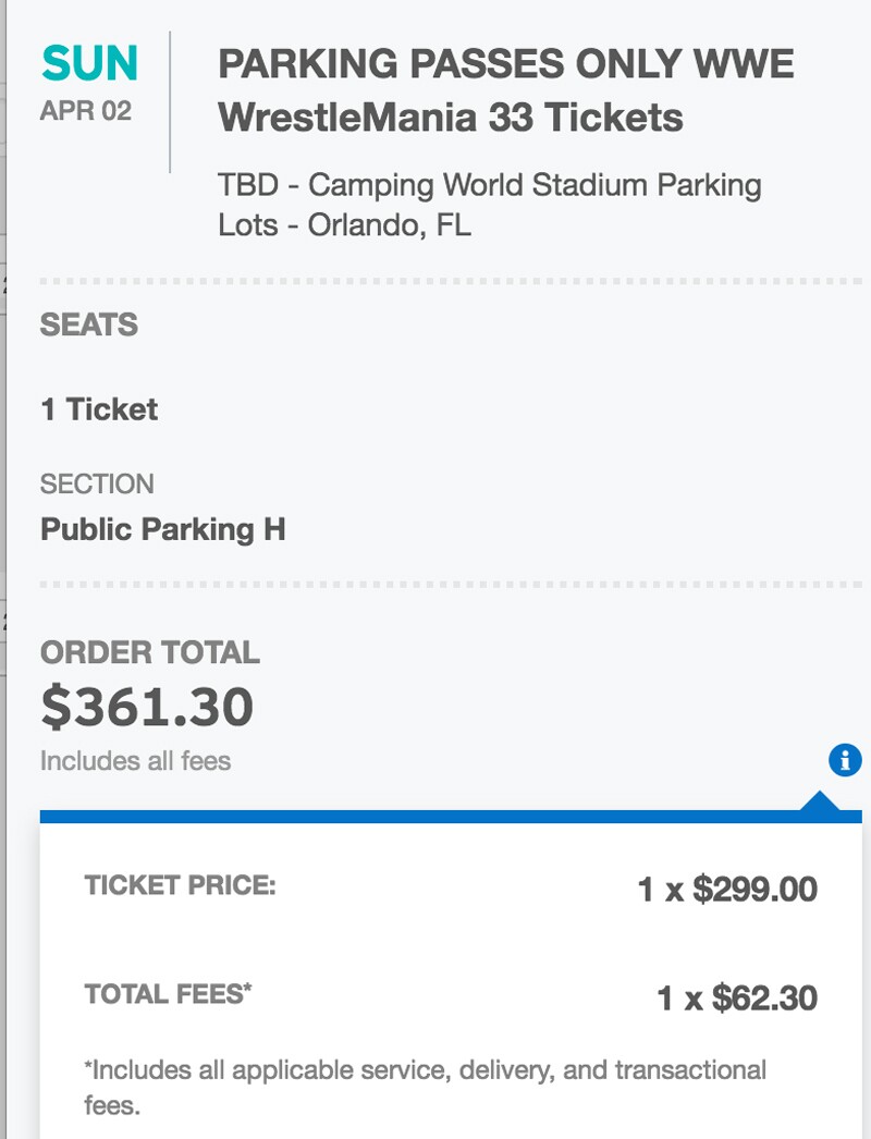 Parking lot WWE