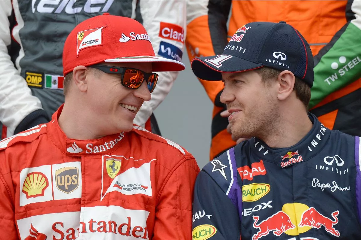Kimi Raikkonen y Sebastian Vettel
