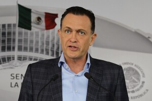 Mauricio Kuri es coordinador del PAN en el Senado. El grupo parlamentario es la segunda fuerza política con 24 legisladores.