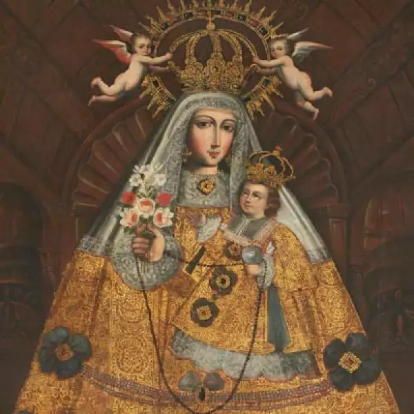 Autor: Escuela Cuzqueña. Material: Óleo sobre tela. Tamaño: 213 x 151.3 cm. Origen: Col. Museo de Arte de Lima, Lima, Perú.