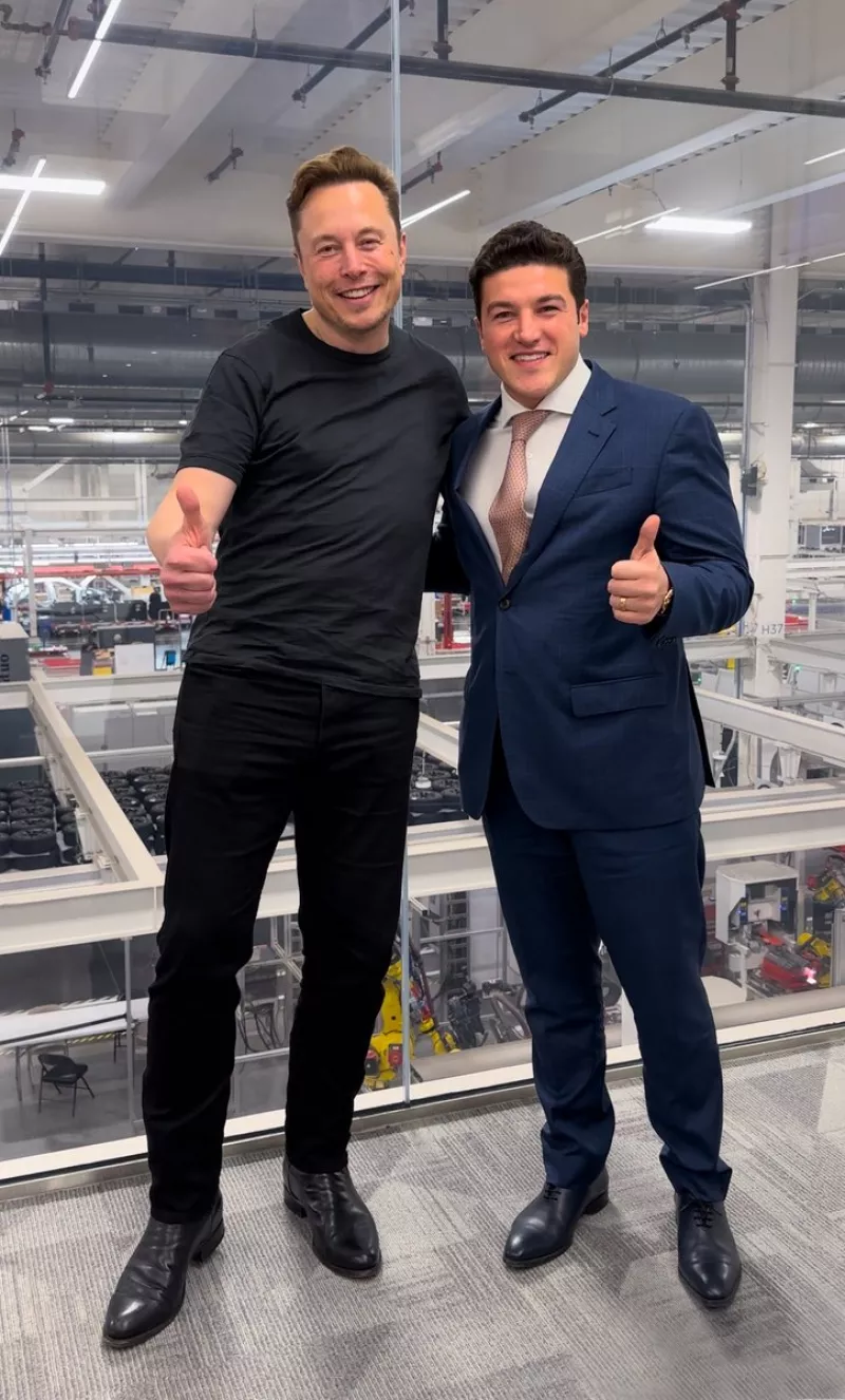 Elon Musk y Samuel García en Monterrey, Nuevo León