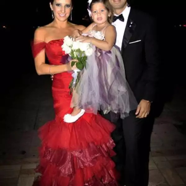 Mariana Barrera de Martínez,Annya Martínez y Abelardo Martínez