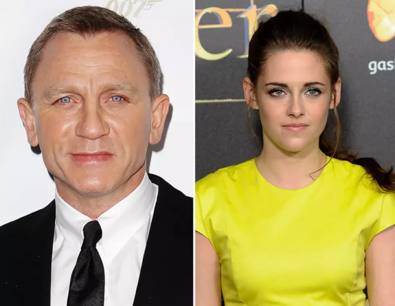 Debido a que las películas `Skyfall´y `Crepúsculo´están compitiendo en taquilla, el histrión dijo que la `vampira´podría ser una buena compañera de trabajo.