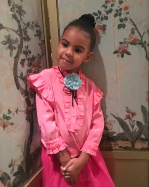 Blue Ivy parece ser una gran fan del rosa.