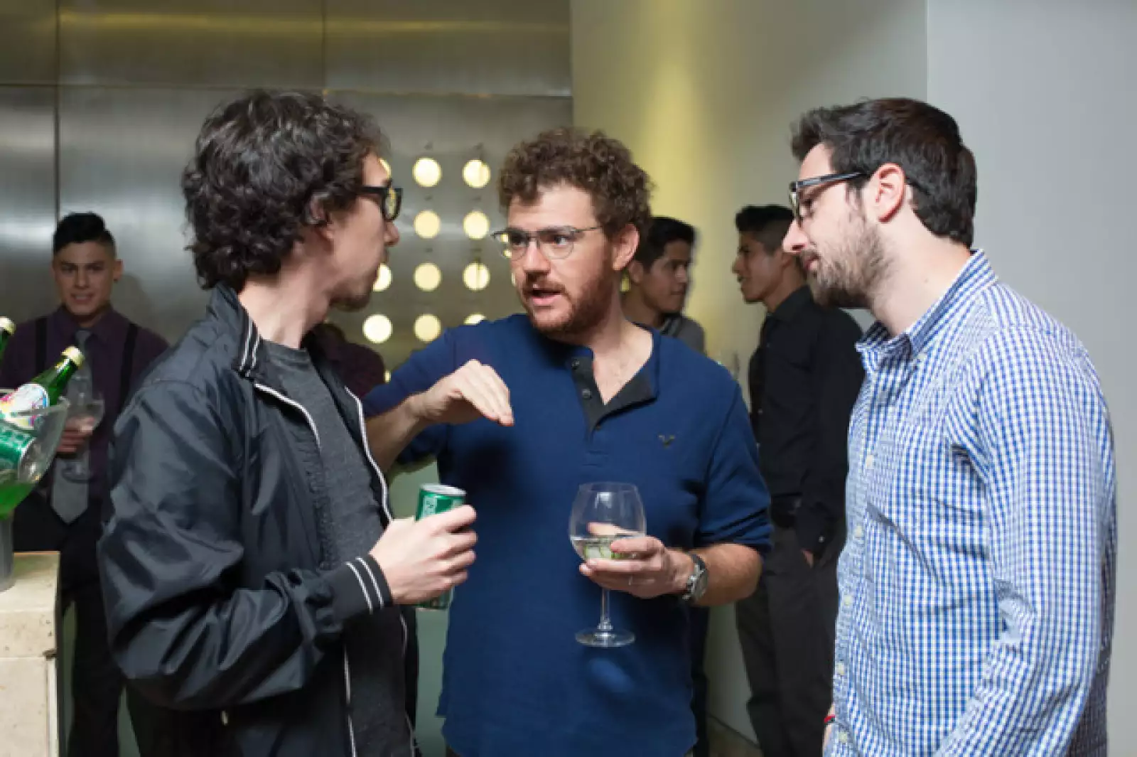 Arturo Caba, Roni Ades y Eitan Bielak