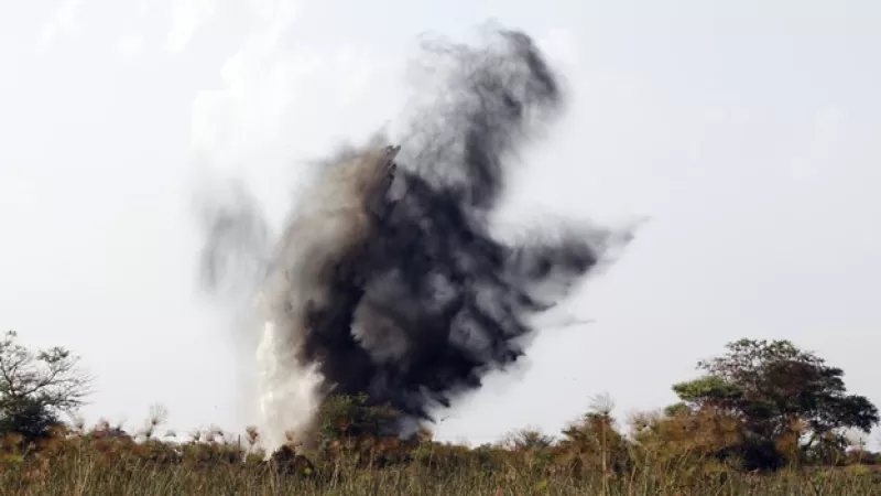bombardeo en sudan del sur