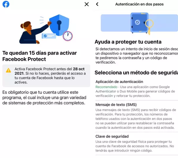 ¿Qué es Facebook Protect y por qué exige activación obligatoria?