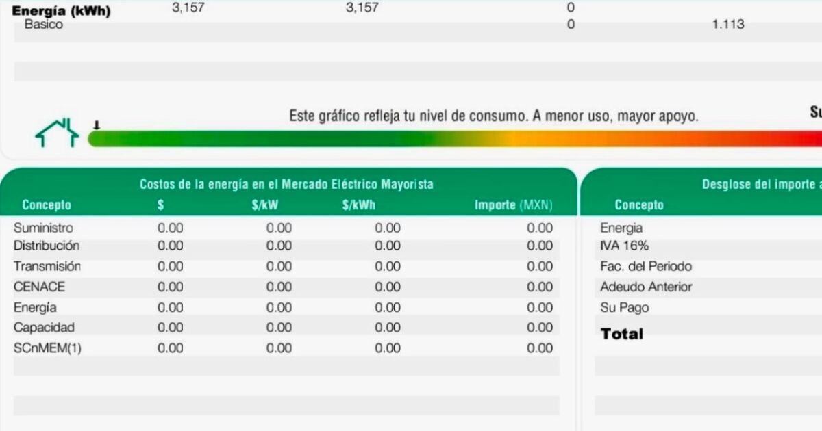 ¿Pagaste mucho de luz? Guía para leer tu recibo de CFE y bajar tu consumo este bimestre

La Comisión Federal de Electricidad recordó los datos que contiene el recibo de luz y sugerencias para evitar que el cobro sea alto.