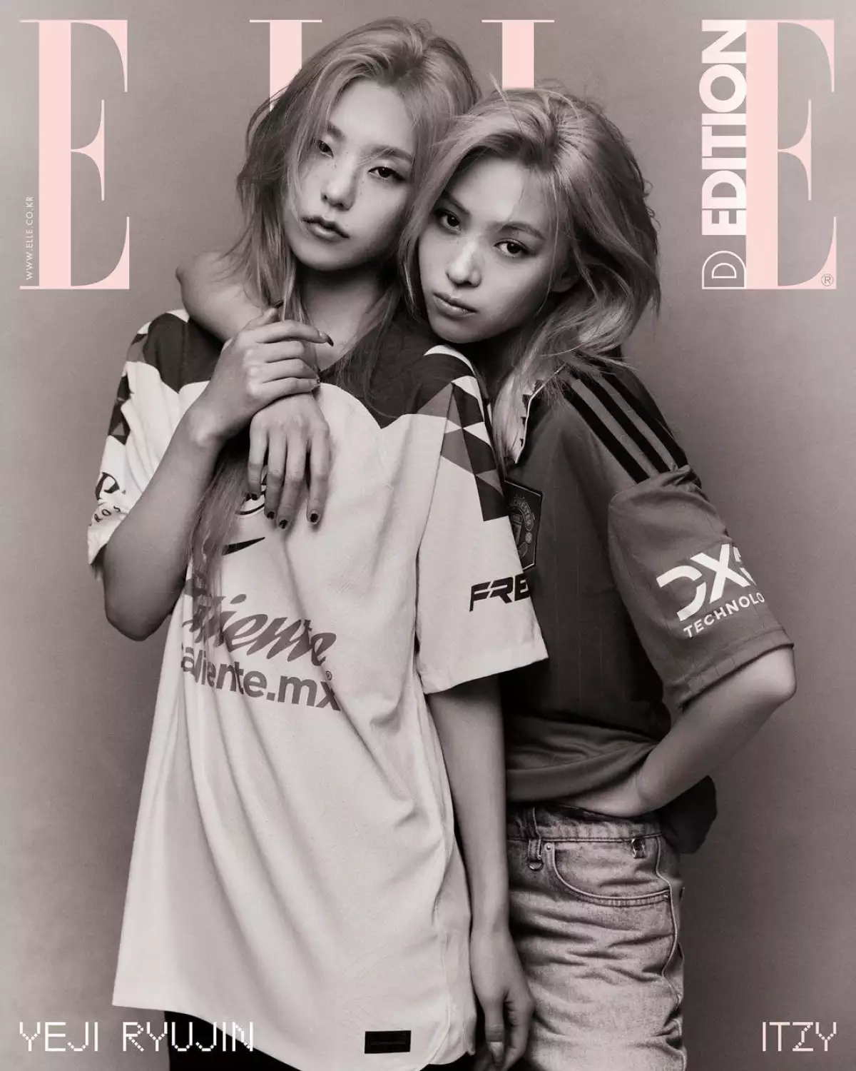 La playera del Club América aparece en la portada de ELLE Corea