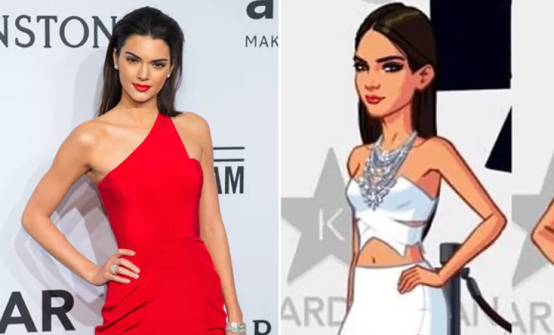 La modelo se ha convertido en el nuevo personaje del juego para celular de Kim, y así se lo hizo saber a sus seguidores en Instagram.