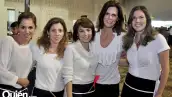 Alba Flores de Castro, Catalina Campos de Ibarra, Mónica Martínez de Guzmán, Rosa María Olivier y Ana Torres de Huerta
