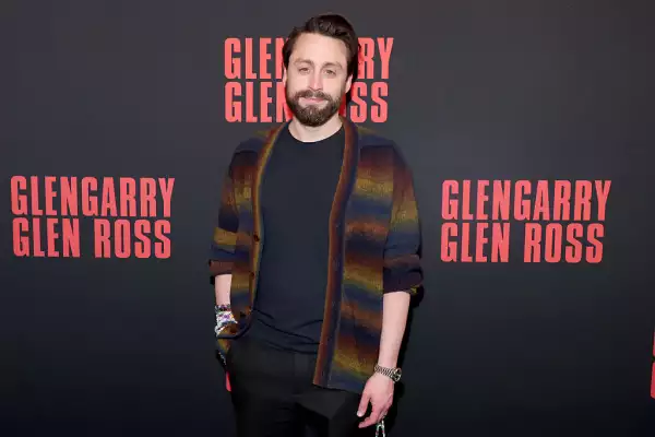Foto de Kieran Culkin en la premier de la obra de Broadway "Glengarry Glen Ross"