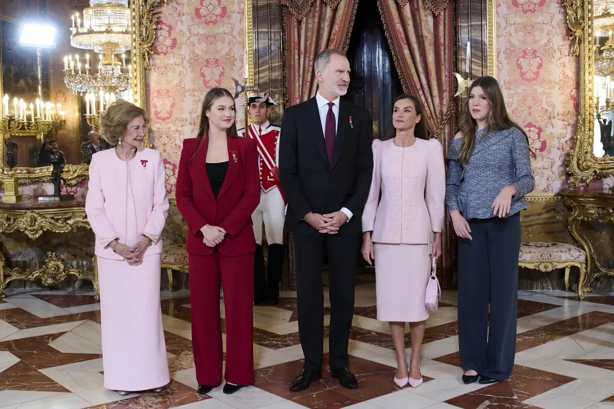 King Felipe Of Spain Delivers Collar Of The Distinguished "Toison De Oro" To Queen Sofia