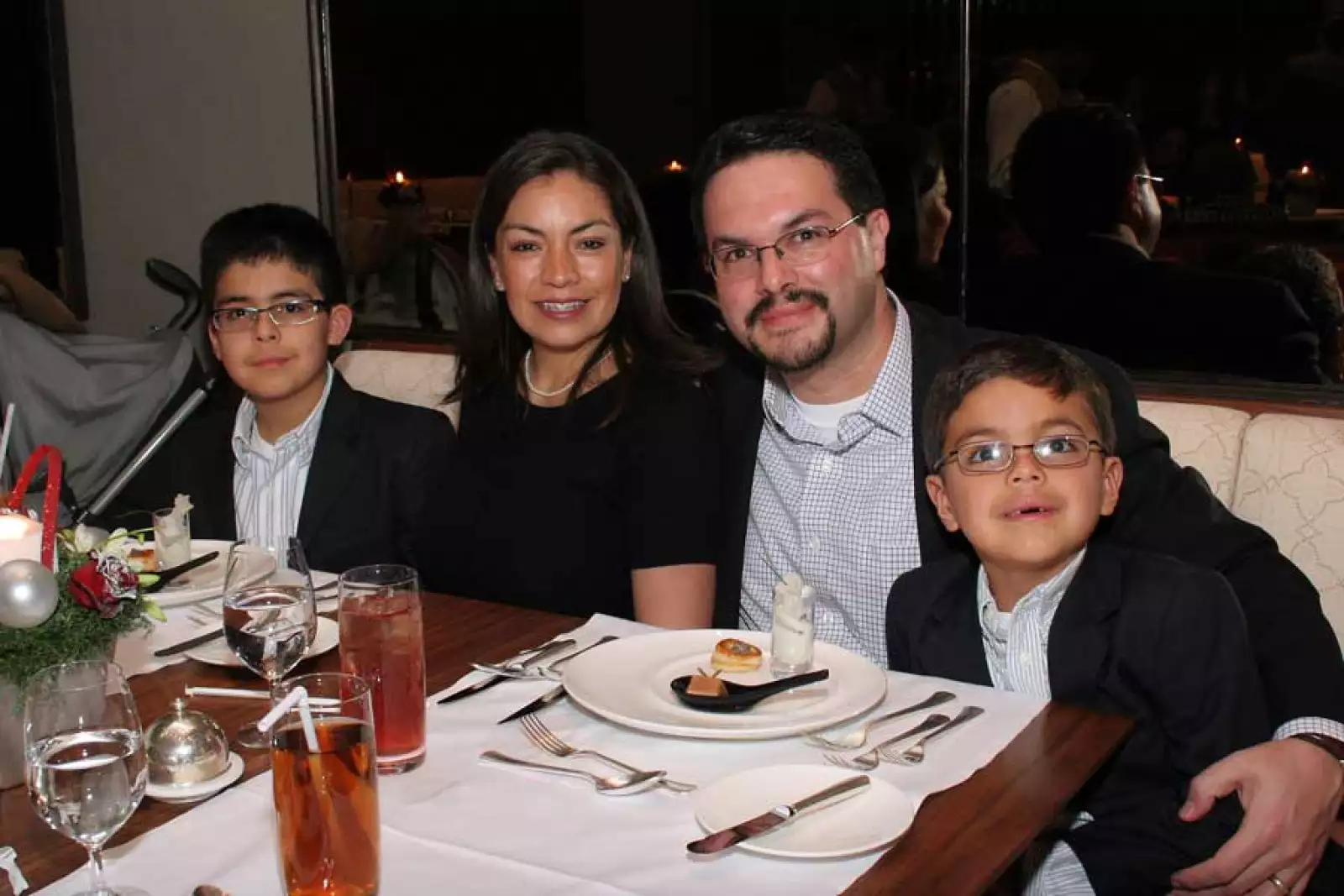 Andrés, Xóchitl, Fabián y Samuel Hernández Quijas