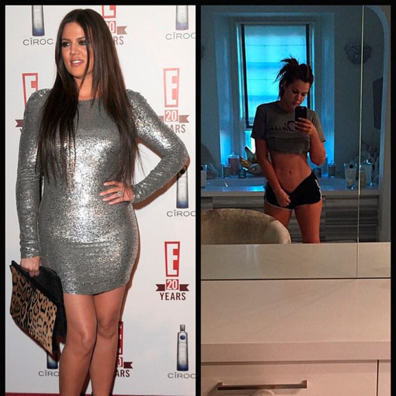 Aunque aparentemente estos son los comienzos de Khloé en el mundo del ejercicio, los resultados han sido muy buenos.