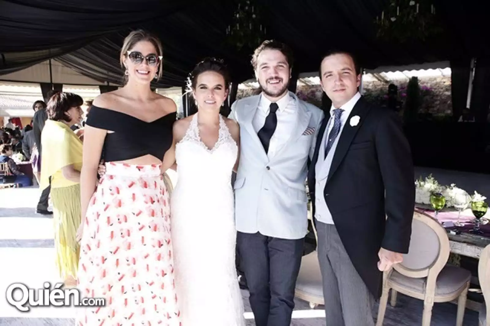 Natalia Alcocer, María José Laris, Arturo Alcocer y Roberto Güitrón