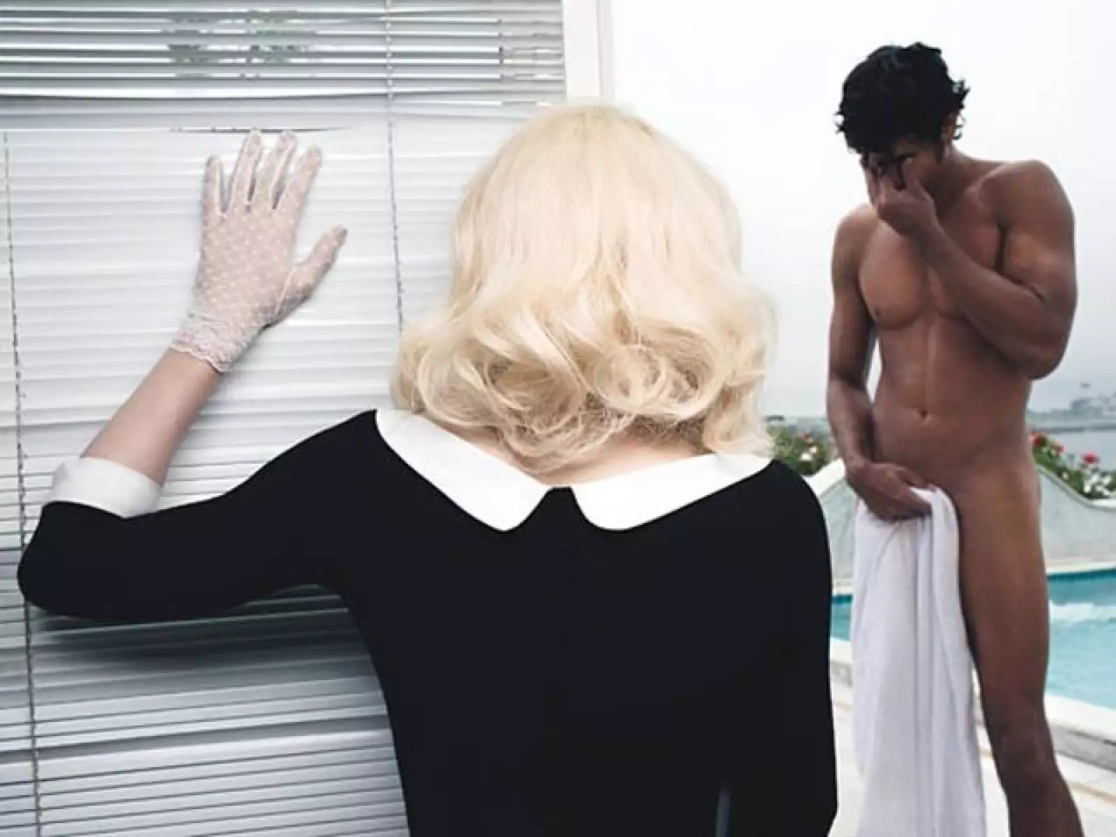 Varias son las imágenes que realizaron en diferentes escenarios. En algunas de ellas se puede apreciar a Jesus semi desnudo.