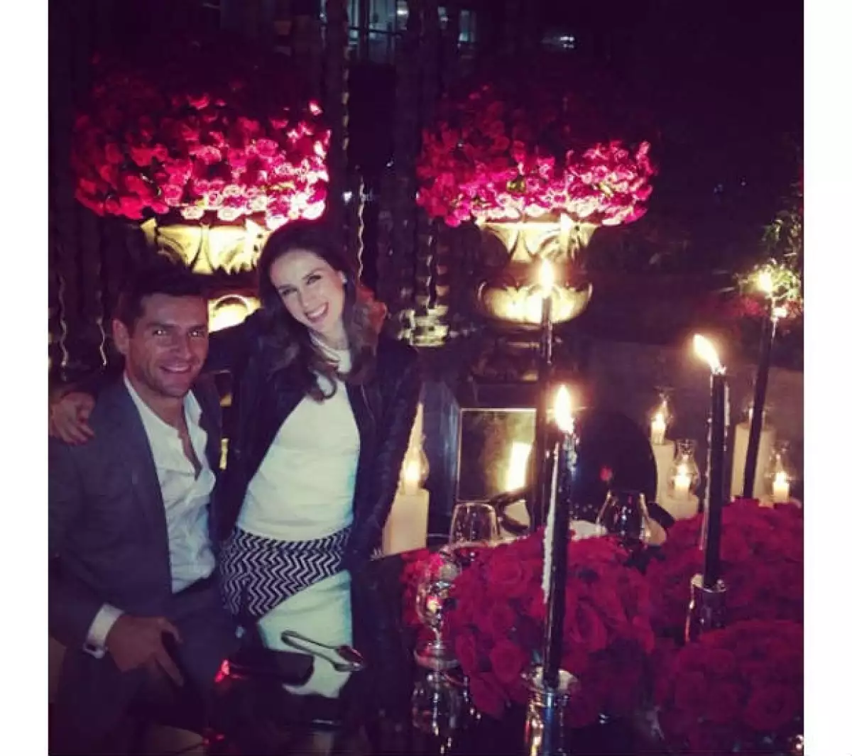 Así celebraron el empresario y la tapatía su segundo aniversario.