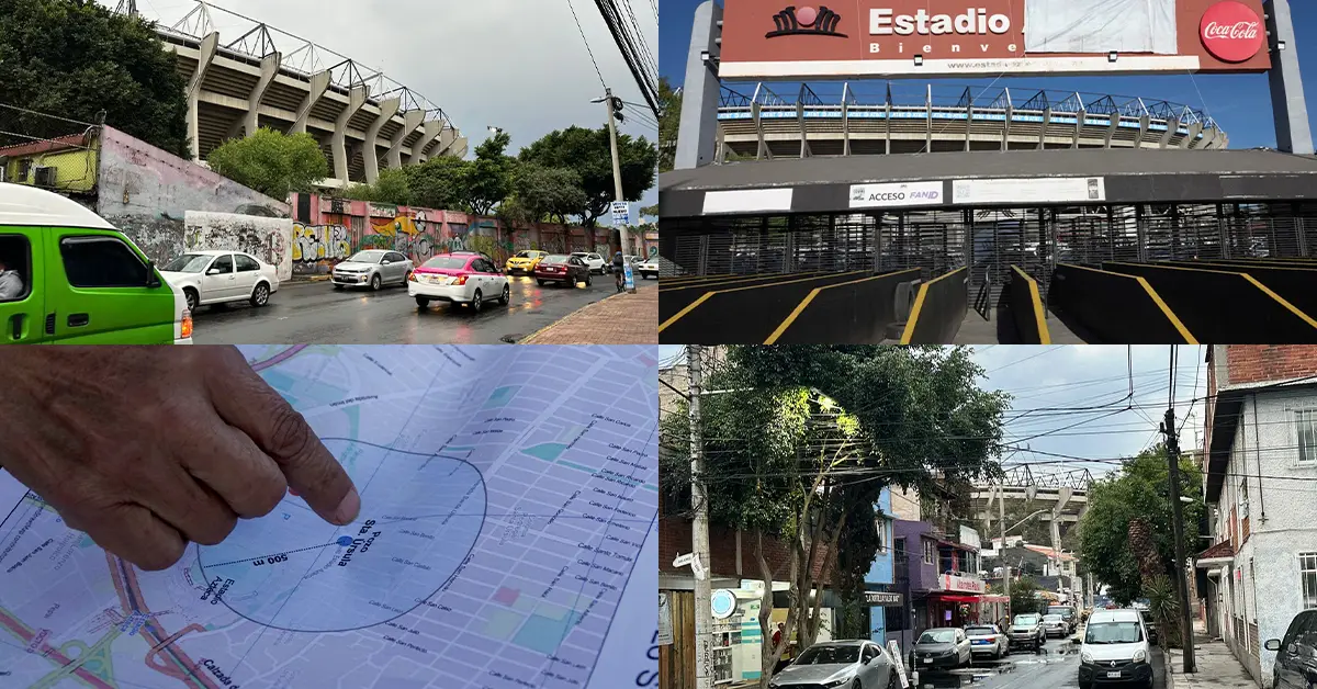 "No somos el patio trasero del Estadio Azteca": vecinos de Santa Úrsula exigen soluciones 