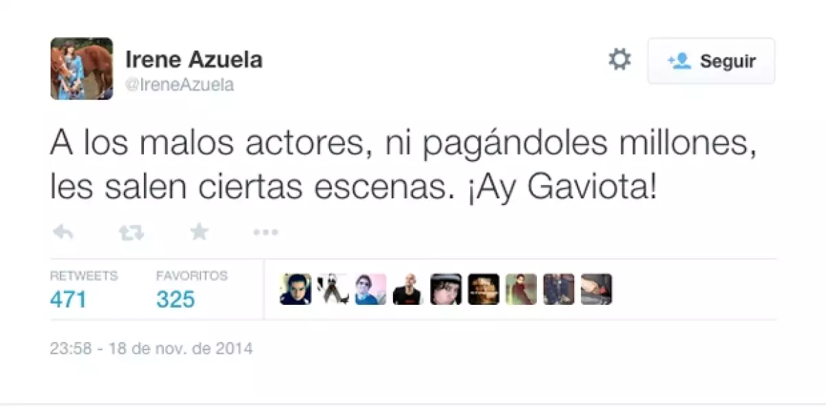 Irene Azuela es otra de las actrices que expresó su inconformismo.