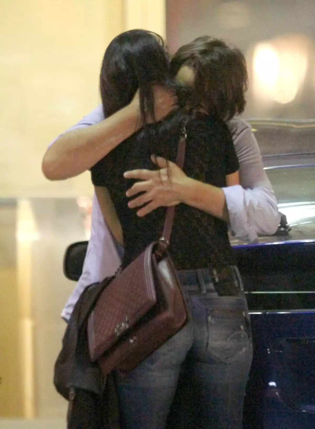 Diego y Olga antes de despedirse..