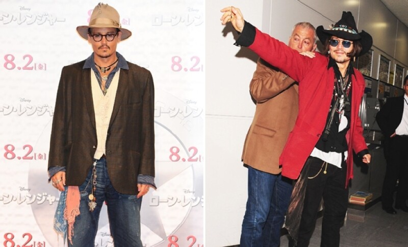 El estilo ecléctico de Johnny Depp es fácil de invitar.