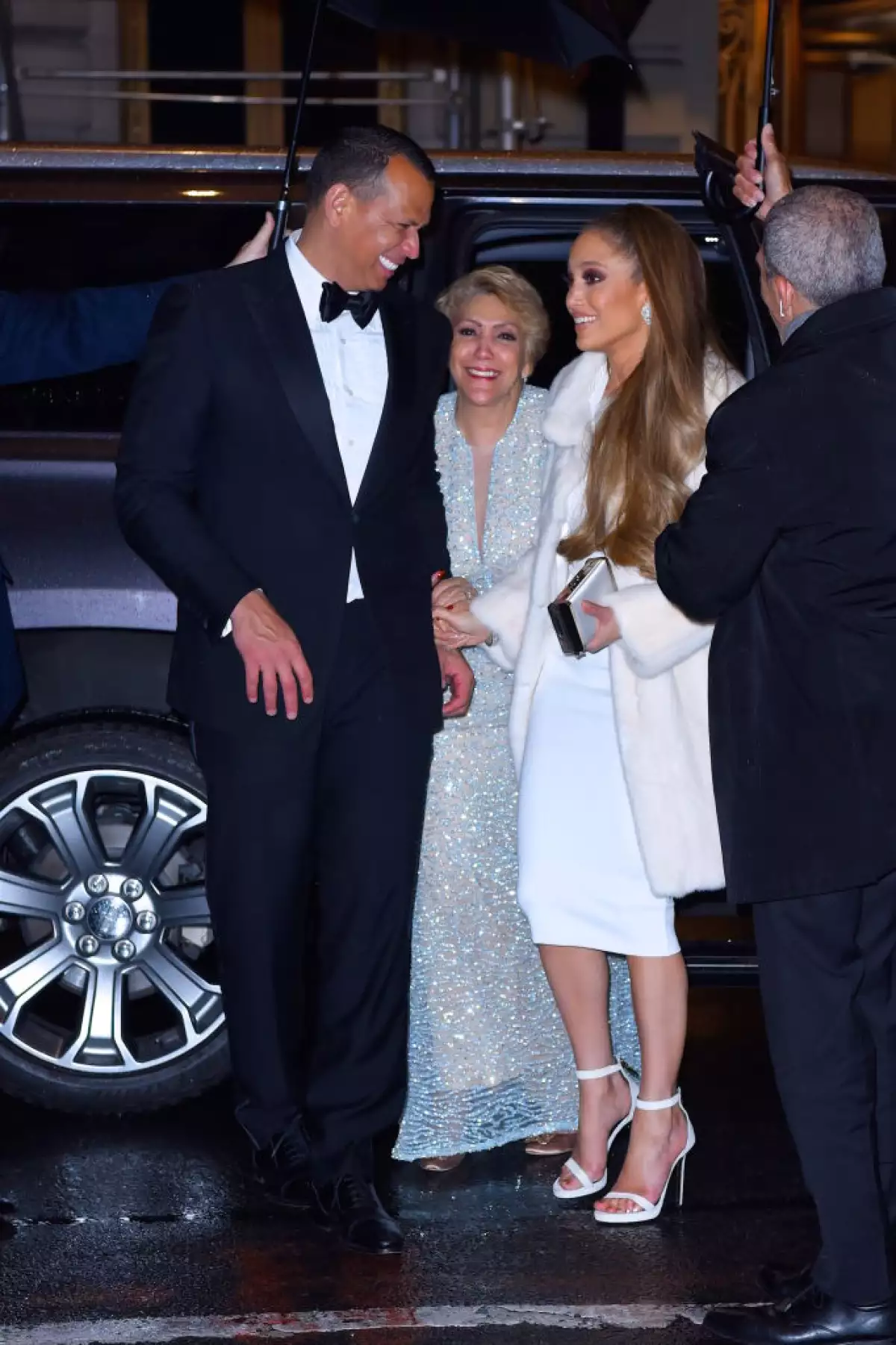 Alex Rodríguez, Jennifer Lopez y Guadalupe Rodríguez