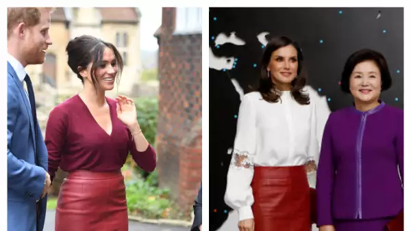 Meghan Markle y la reina Letizia de España